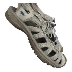 Keen Whisper Sandals Womens 8 Hiking Waterproof Closed Toe Outdoor Beige Cream